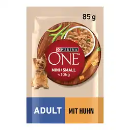 Zooplus 26 x 85 g Purina ONE Mini Adult Kip natvoer voor honden aanbieding