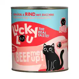 Zooplus 800g Lucky Lou Adult Gevogelte & Rund nat kattenvoer aanbieding