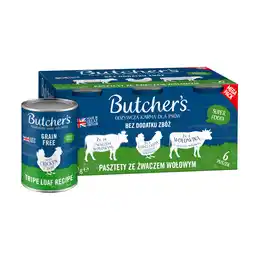 Zooplus Butcher's Original's graanvrij voor honden 6 x 400 g - Mixpakket Pens (3 Soorten Weiland) aanbieding