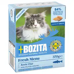Zooplus 6x370g stukjes in Saus met Koolvis Bozita Kattenvoer aanbieding