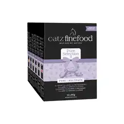 Zooplus catz finefood Puur Multipak Maaltijdzakjes 12 x 80/85 g Kattenvoer - Multipak 2 aanbieding