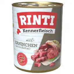 Zooplus 12 x 800 g Rinti Kennerfleisch Voordeelpakket - Konijn aanbieding