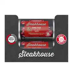 Zooplus 12x 500g Fleischeslust Steakhouse Sensitive puur rund natvoer voor honden aanbieding