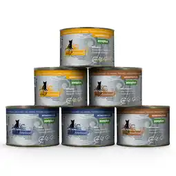Zooplus 24x200g kalkoen, kangoeroe, wild zwijn mix pack catz finefood monoprotein zooplus nat kattenvoer aanbieding