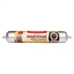 Zooplus Fleischeslust meat & treat Trainingsworst - Kaasworst 80 g aanbieding