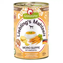 Zooplus 6x375g GranataPet Liebeling's Maaltijd Moro Soep met Aardappel nat hondenvoer aanbieding