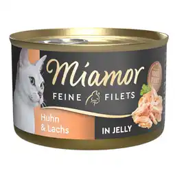 Zooplus 100g Kip & zalm in gelei Miamor nat kattenvoer aanbieding