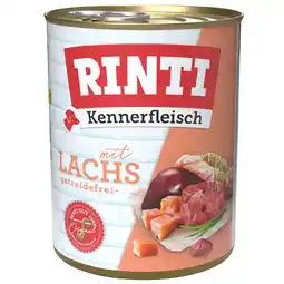 Zooplus RINTI Kennerfleisch 6 x 800 g - Zalm aanbieding