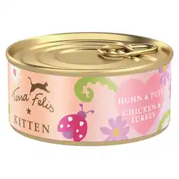 Zooplus 18x70g Terra Felis Kitten Kip & Kalkoen nat kattenvoer aanbieding