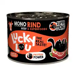 Zooplus 200g Lucky Lou SuperMono Rund nat kattenvoer aanbieding