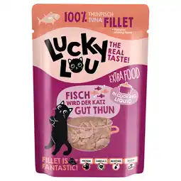 Zooplus 12x70g Lucky Lou Extra Food Tonijnfilet in bouillon natvoer voor katten aanbieding
