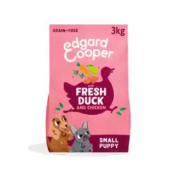 Zooplus Edgard & Cooper Kleine Puppy Eend & Kip graanvrij - 3 kg aanbieding