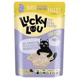Zooplus 12x70g Lucky Lou Extra Food Kipfilet in bouillon nat kattenvoer aanbieding