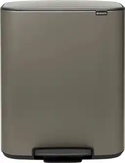 Coolblue Brabantia Bo Pedal Bin 60 Liter Platinum aanbieding