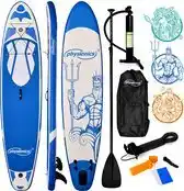 Bol.com Physionics SUP Board - Stand Up Paddle - Complete Set - 305 cm - Mint Groen aanbieding