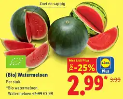 Lidl Bio Watermeloen aanbieding