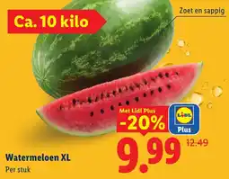 Lidl Watermeloen XL aanbieding