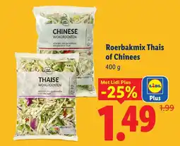 Lidl Roerbakmix Thais of Chinees aanbieding
