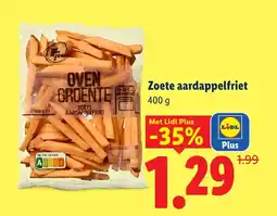 Lidl Zoete aardappelfriet aanbieding