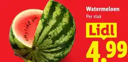 Lidl Watermeloen aanbieding