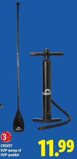 Lidl Crivit SUP-pomp of SUP-peddel aanbieding