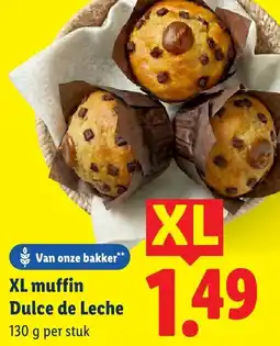 Lidl XL muffin Dulce de Leche aanbieding