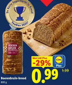 Lidl Boerenbruin-brood aanbieding