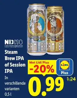 Lidl Steam Brew IPA of Session IPA aanbieding