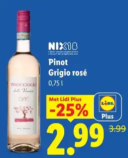 Lidl Pinot Grigio rosé aanbieding