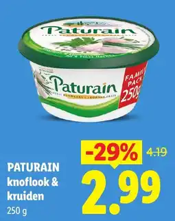 Lidl Paturain knoflook & kruiden aanbieding