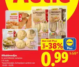 Lidl Afbakbroodjes aanbieding