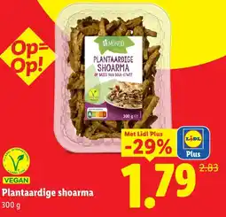 Lidl Plantaardige shoarma aanbieding