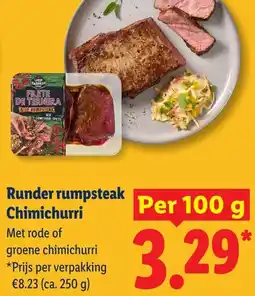Lidl Runder rumpsteak Chimichurri aanbieding