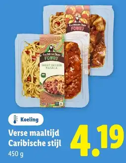 Lidl Verse maaltijd Caribische stijl aanbieding