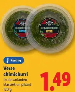 Lidl Verse chimichurri aanbieding