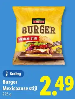 Lidl Burger Mexicaanse stijl aanbieding