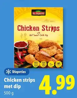 Lidl Chicken strips met dip aanbieding