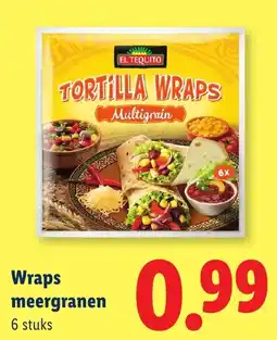 Lidl Wraps meergranen aanbieding