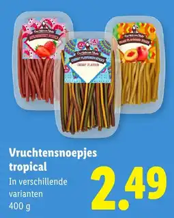 Lidl Vruchtensnoepjes tropical aanbieding