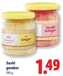Lidl Sushi gember aanbieding