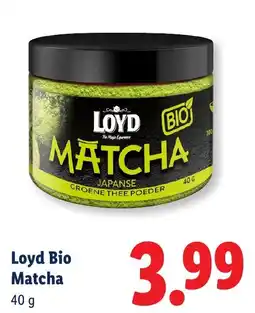 Lidl Loyd Bio Matcha aanbieding