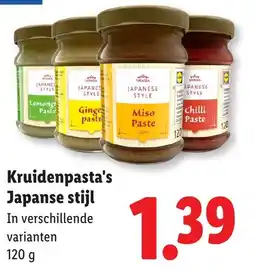 Lidl Kruidenpasta's Japanse stijl aanbieding