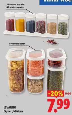 Lidl Livarno Opbergblikken aanbieding