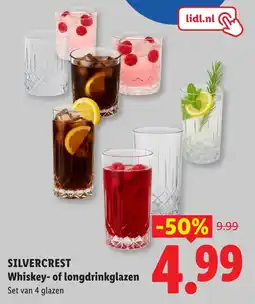 Lidl Silvercrest Whiskey of longdrinkglazen aanbieding