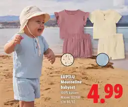 Lidl Lupilu Mousseline babyset aanbieding