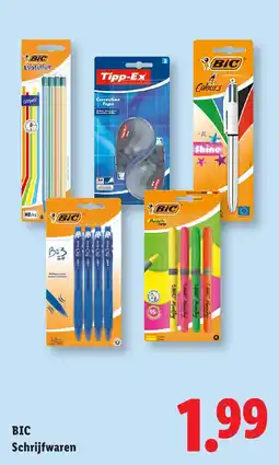 Lidl BiC Schrijfwaren aanbieding