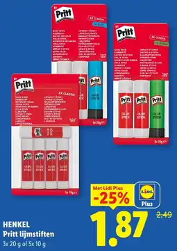 Lidl Henkel Pritt lijmstiften aanbieding