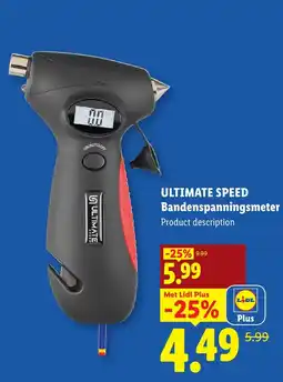 Lidl Ultimate Speed Bandenspanningsmeter aanbieding