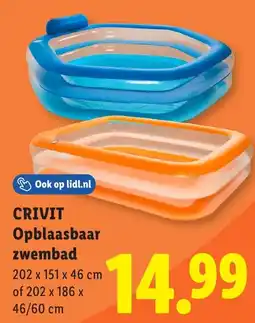 Lidl Crivit Opblaasbaar zwembad aanbieding
