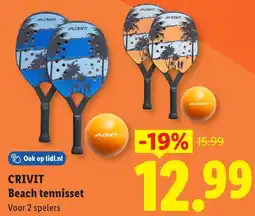Lidl Crivit Beach tennisset aanbieding